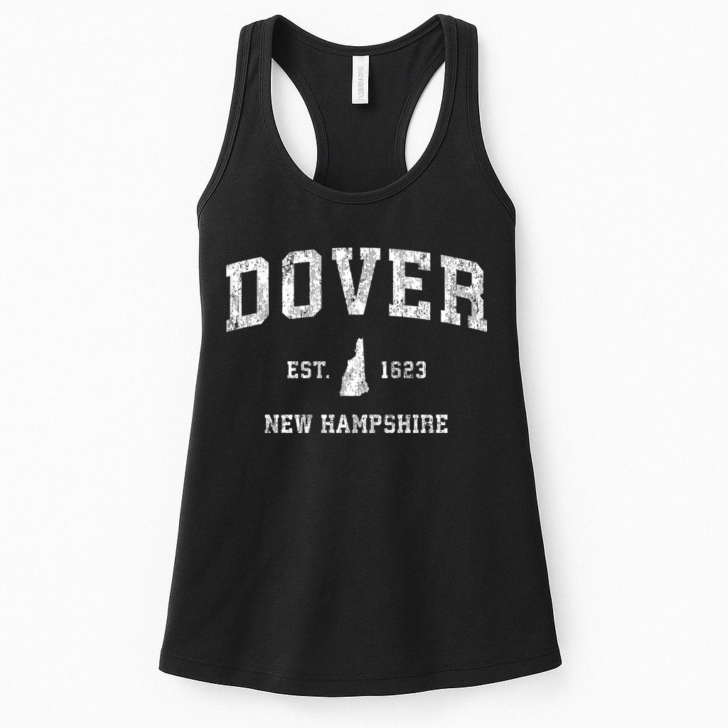 Dover New Hampshire Nh Vintage Athletic Sports Womens Tank Top