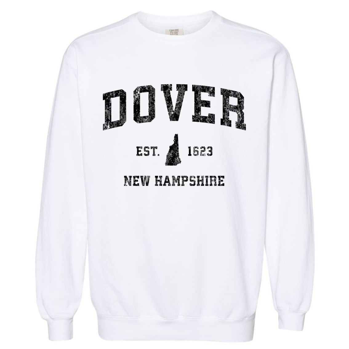 Dover New Hampshire Nh Vintage Athletic Sports Garment-Dyed Sweatshirt