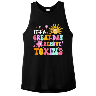 Dialysis Nurse ItS Great Day To Remove Toxins Nurse For Mom Funny Gift Ladies PosiCharge Tri-Blend Wicking Tank