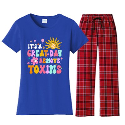 Dialysis Nurse ItS Great Day To Remove Toxins Nurse For Mom Funny Gift Women's Flannel Pajama Set