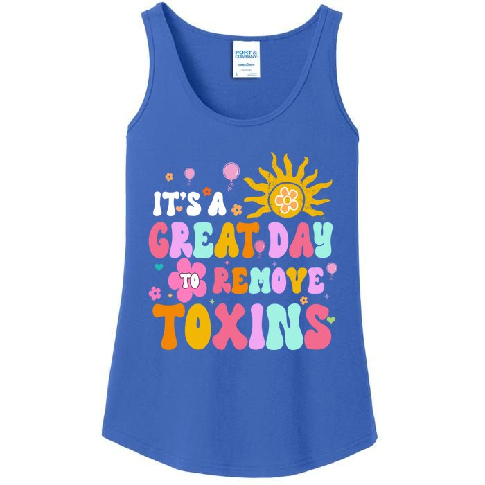 Dialysis Nurse ItS Great Day To Remove Toxins Nurse For Mom Funny Gift Ladies Essential Tank