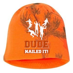 Dude Nailed It Basketball Lovers Play Ball Gift Idea Kati - Camo Knit Beanie