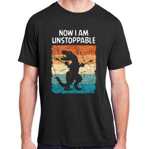 Dinosaur Now I Am Unstoppable Funny Trex Adult ChromaSoft Performance T-Shirt