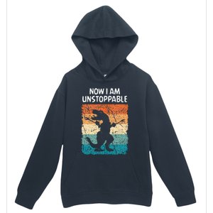 Dinosaur Now I Am Unstoppable Funny Trex Urban Pullover Hoodie