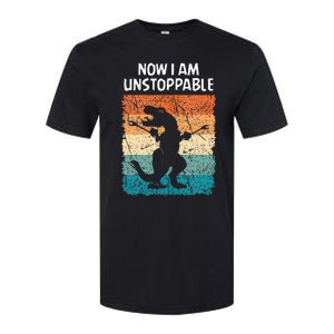 Dinosaur Now I Am Unstoppable Funny Trex Softstyle CVC T-Shirt