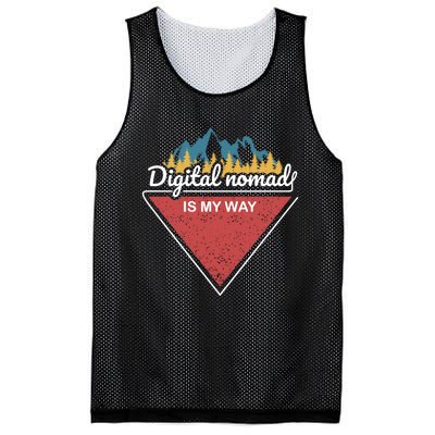 Digital Nomad Is My Way Mesh Reversible Basketball Jersey Tank