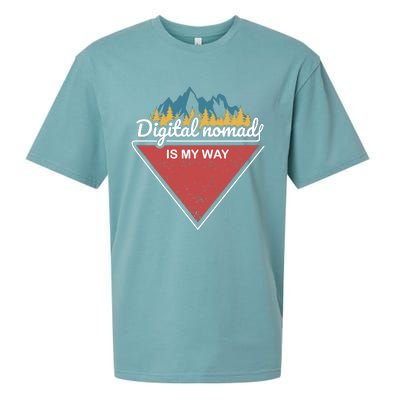 Digital Nomad Is My Way Sueded Cloud Jersey T-Shirt