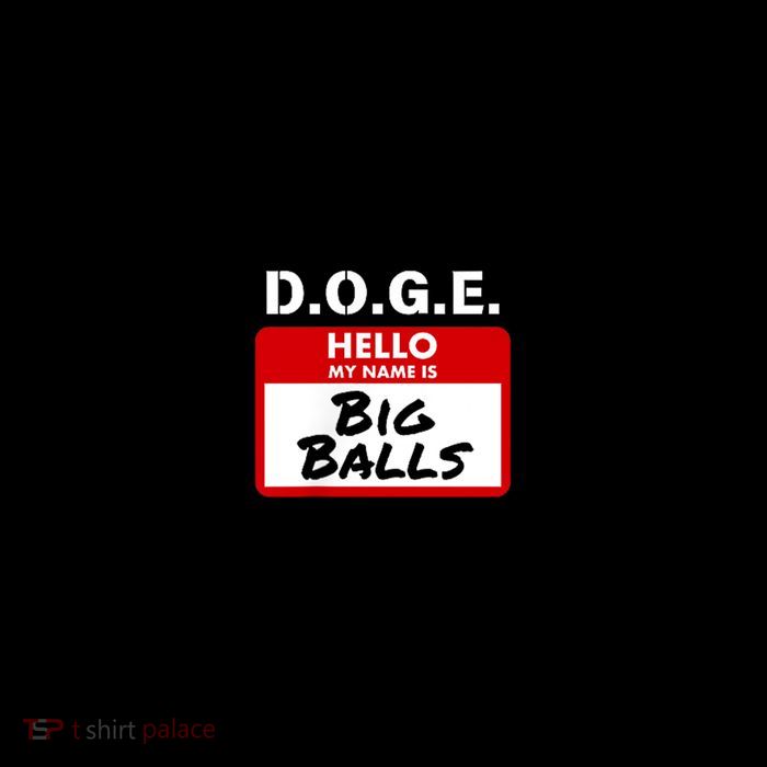 D.O.G.E. Name Is Big Balls D O G E Tie-Dye T-Shirt