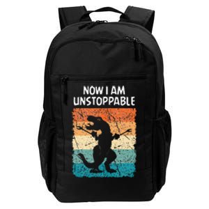 Dinosaur Now I Am Unstoppable Funny Trex Daily Commute Backpack