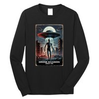 Drones New Jersey Ufo Uap Alien Invasion Long Sleeve Shirt