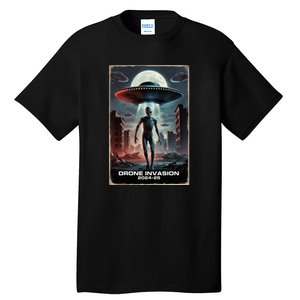 Drones New Jersey Ufo Uap Alien Invasion Tall T-Shirt