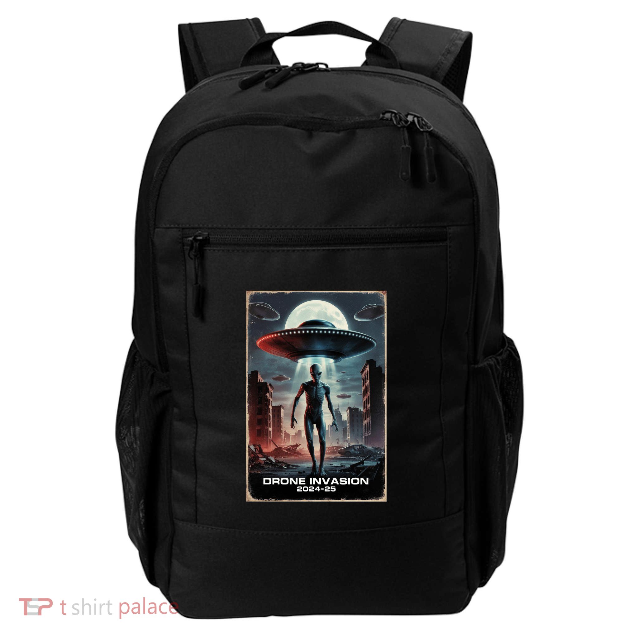 Drones New Jersey Ufo Uap Alien Invasion Daily Commute Backpack