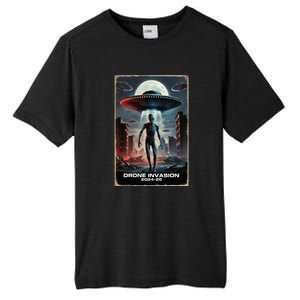 Drones New Jersey Ufo Uap Alien Invasion Tall Fusion ChromaSoft Performance T-Shirt