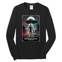 Drones New Jersey Ufo Uap Alien Invasion Tall Long Sleeve T-Shirt