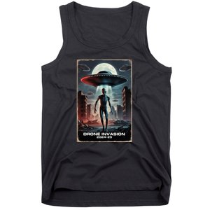 Drones New Jersey Ufo Uap Alien Invasion Tank Top