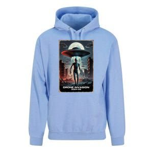 Drones New Jersey Ufo Uap Alien Invasion Unisex Surf Hoodie