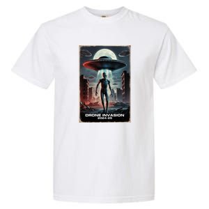 Drones New Jersey Ufo Uap Alien Invasion Garment-Dyed Heavyweight T-Shirt