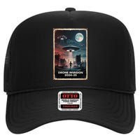 Drones New Jersey Ufo Uap Alien Invasion Project Bluebeam High Crown Mesh Back Trucker Hat