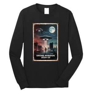 Drones New Jersey Ufo Uap Alien Invasion Project Bluebeam Long Sleeve Shirt