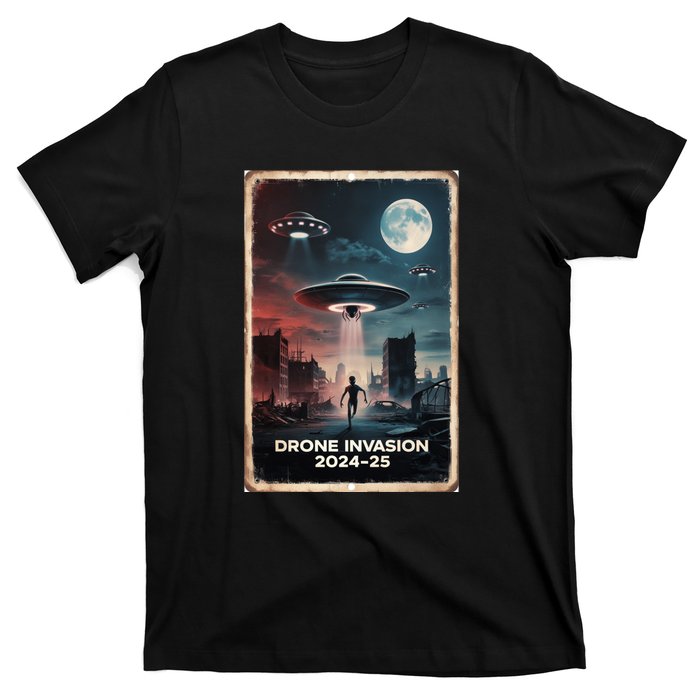 Drones New Jersey Ufo Uap Alien Invasion Project Bluebeam T-Shirt