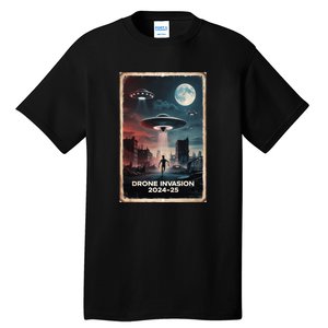 Drones New Jersey Ufo Uap Alien Invasion Project Bluebeam Tall T-Shirt