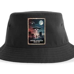 Drones New Jersey Ufo Uap Alien Invasion Project Bluebeam Sustainable Bucket Hat