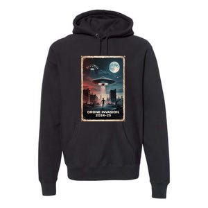 Drones New Jersey Ufo Uap Alien Invasion Project Bluebeam Premium Hoodie