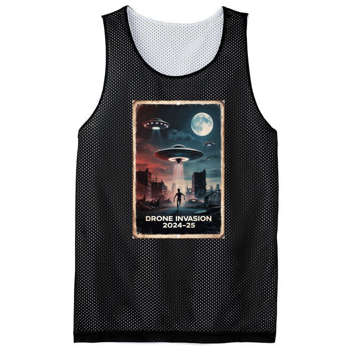 Drones New Jersey Ufo Uap Alien Invasion Project Bluebeam Mesh Reversible Basketball Jersey Tank