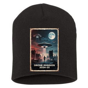 Drones New Jersey Ufo Uap Alien Invasion Project Bluebeam Short Acrylic Beanie