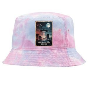 Drones New Jersey Ufo Uap Alien Invasion Project Bluebeam Tie-Dyed Bucket Hat