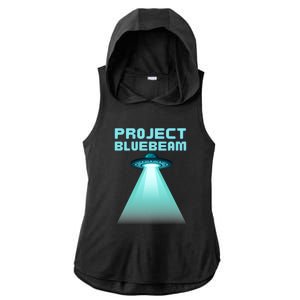 Drones New Jersey Ufo Uap Alien Invasion Ladies PosiCharge Tri-Blend Wicking Draft Hoodie Tank