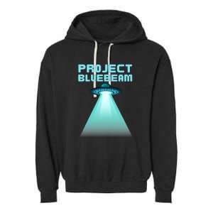 Drones New Jersey Ufo Uap Alien Invasion Garment-Dyed Fleece Hoodie