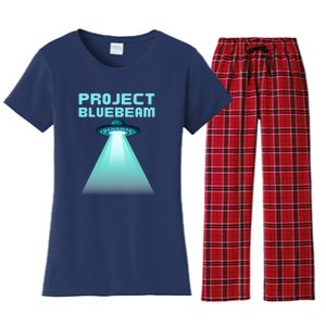 Drones New Jersey Ufo Uap Alien Invasion Women's Flannel Pajama Set