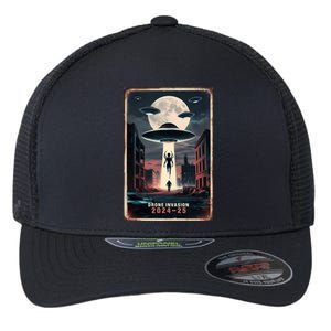 Drones New Jersey Ufo Uap Alien Invasion Project Bluebeam Flexfit Unipanel Trucker Cap