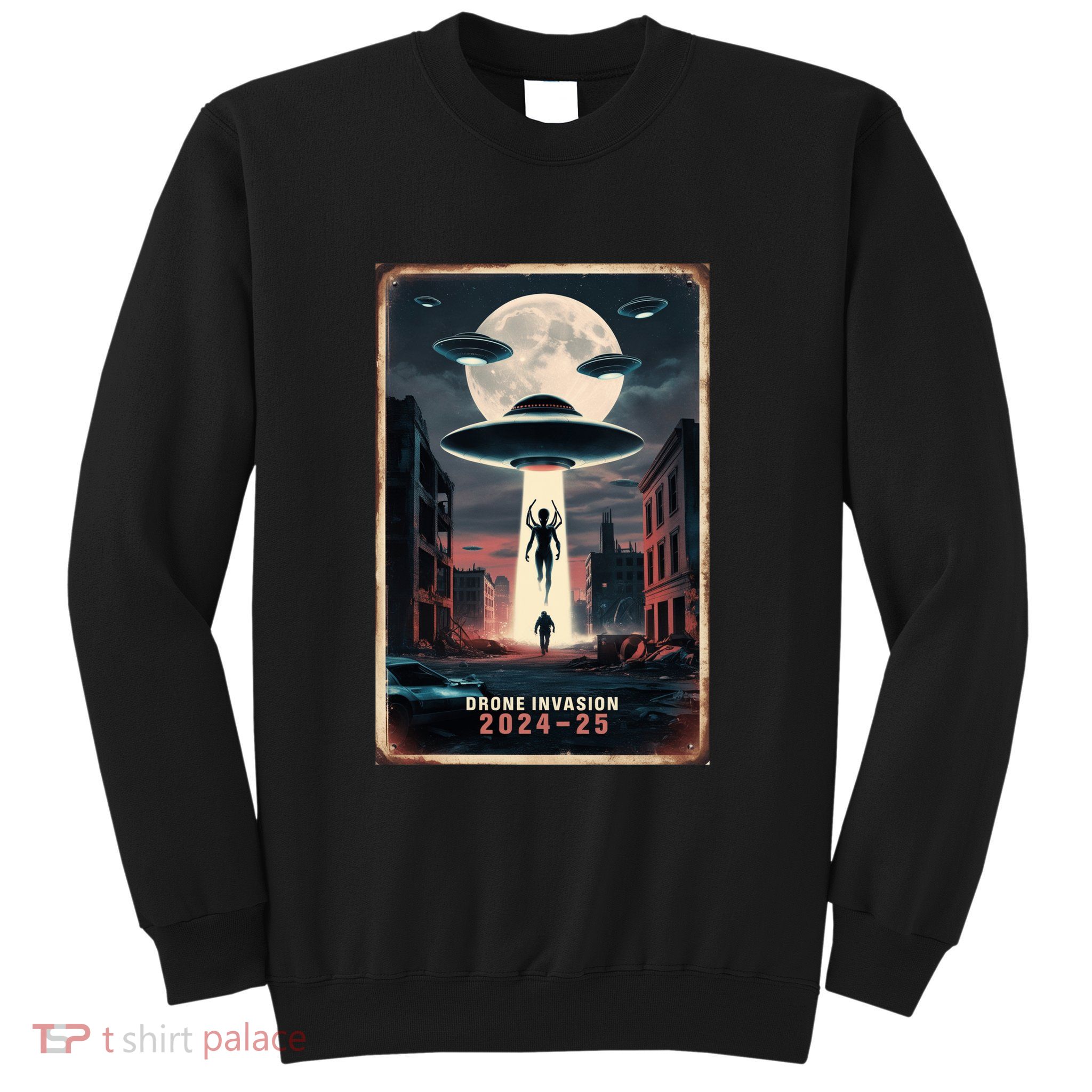 Drones New Jersey Ufo Uap Alien Invasion Project Bluebeam Sweatshirt