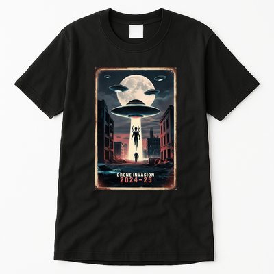 Drones New Jersey Ufo Uap Alien Invasion Project Bluebeam Tall T-Shirt