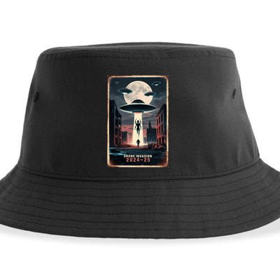 Drones New Jersey Ufo Uap Alien Invasion Project Bluebeam Sustainable Bucket Hat