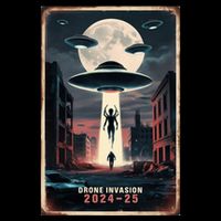 Drones New Jersey Ufo Uap Alien Invasion Project Bluebeam Poster
