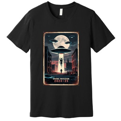Drones New Jersey Ufo Uap Alien Invasion Project Bluebeam Premium T-Shirt