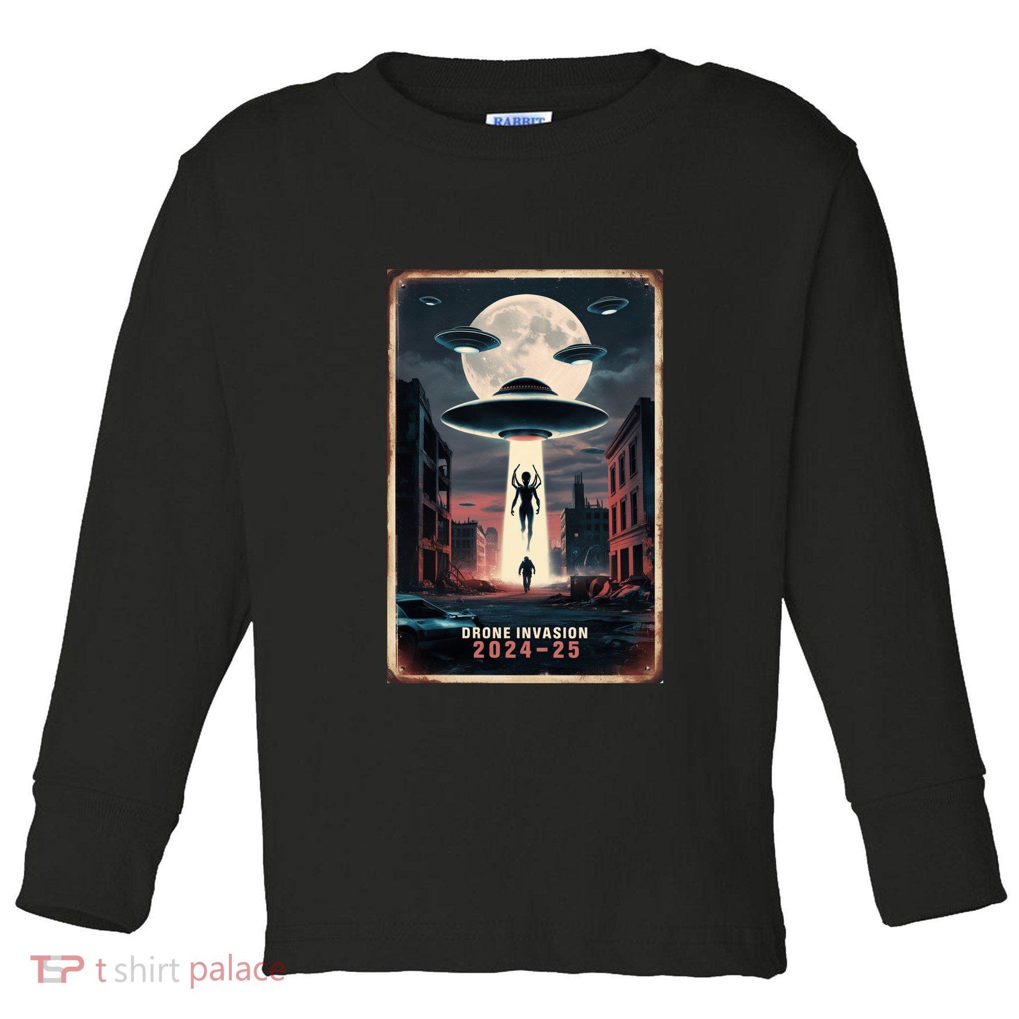 Drones New Jersey Ufo Uap Alien Invasion Project Bluebeam Toddler Long Sleeve Shirt