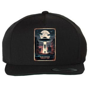 Drones New Jersey Ufo Uap Alien Invasion Project Bluebeam Wool Snapback Cap