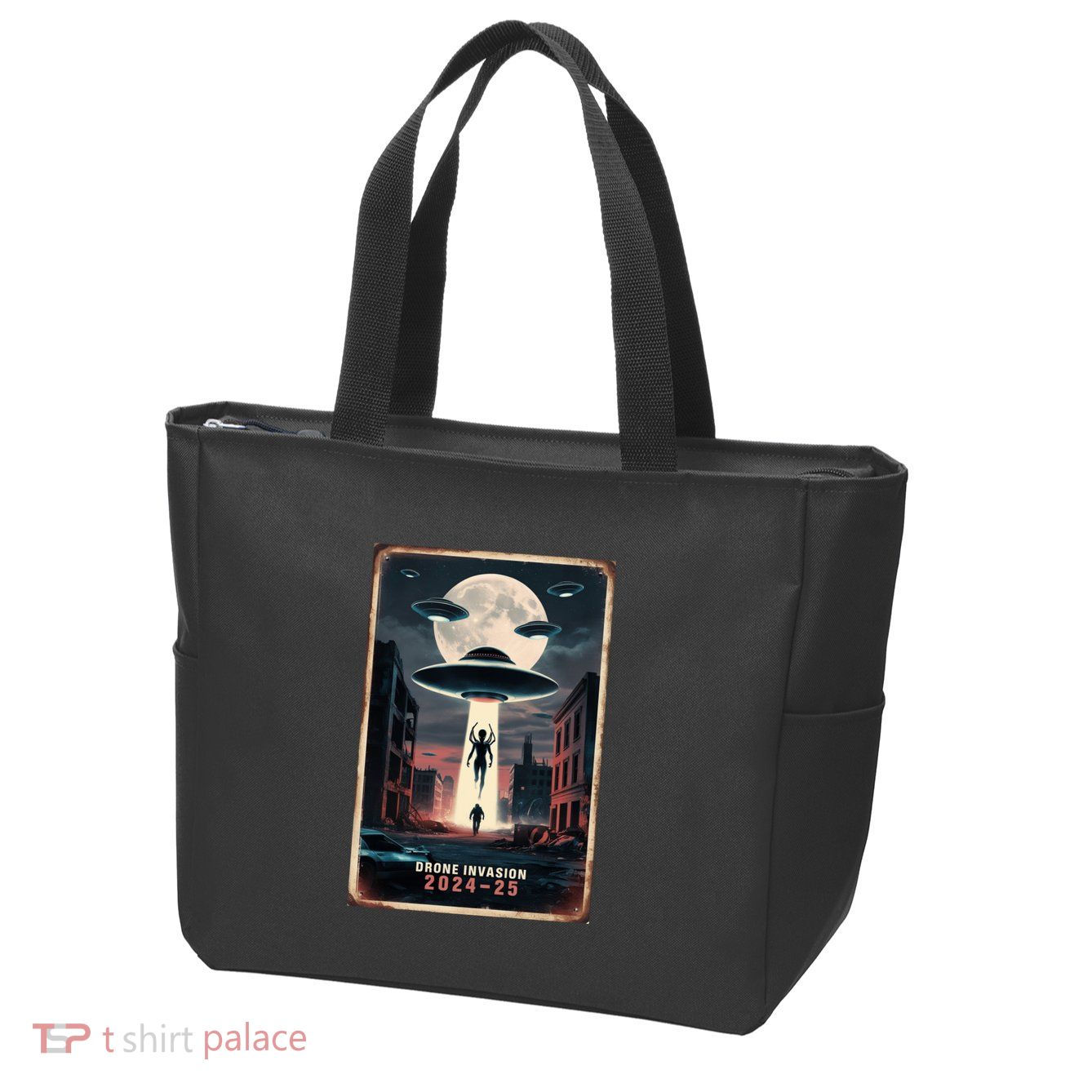 Drones New Jersey Ufo Uap Alien Invasion Project Bluebeam Zip Tote Bag
