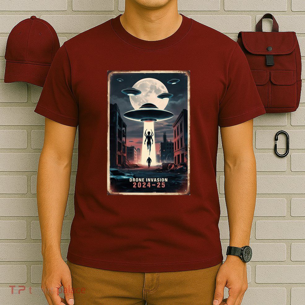Drones New Jersey Ufo Uap Alien Invasion Project Bluebeam T-Shirt