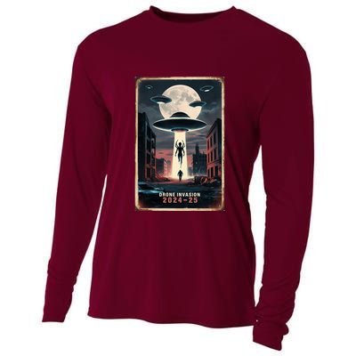Drones New Jersey Ufo Uap Alien Invasion Project Bluebeam Cooling Performance Long Sleeve Crew