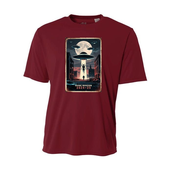 Drones New Jersey Ufo Uap Alien Invasion Project Bluebeam Youth Performance Sprint T-Shirt