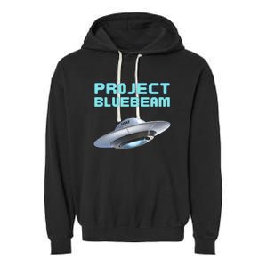 Drones New Jersey Ufo Uap Alien Invasion Project Bluebeam Garment-Dyed Fleece Hoodie