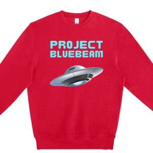 Drones New Jersey Ufo Uap Alien Invasion Project Bluebeam Premium Crewneck Sweatshirt