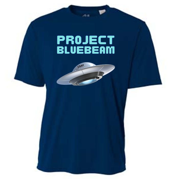 Drones New Jersey Ufo Uap Alien Invasion Project Bluebeam Cooling Performance Crew T-Shirt