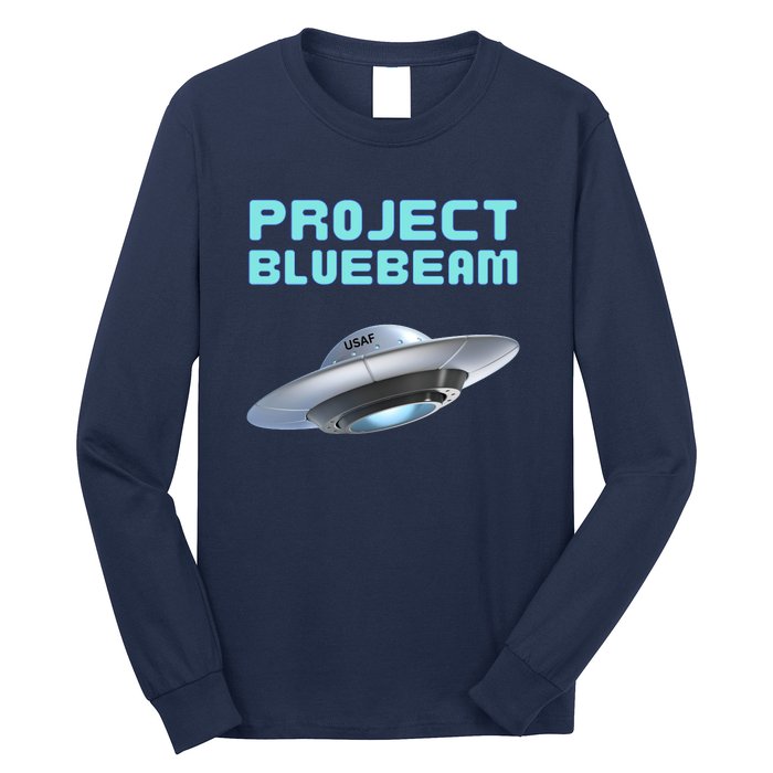 Drones New Jersey Ufo Uap Alien Invasion Project Bluebeam Long Sleeve Shirt