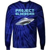 Drones New Jersey Ufo Uap Alien Invasion Project Bluebeam Tie-Dye Long Sleeve Shirt